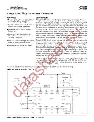 UCC2751DG4 datasheet  